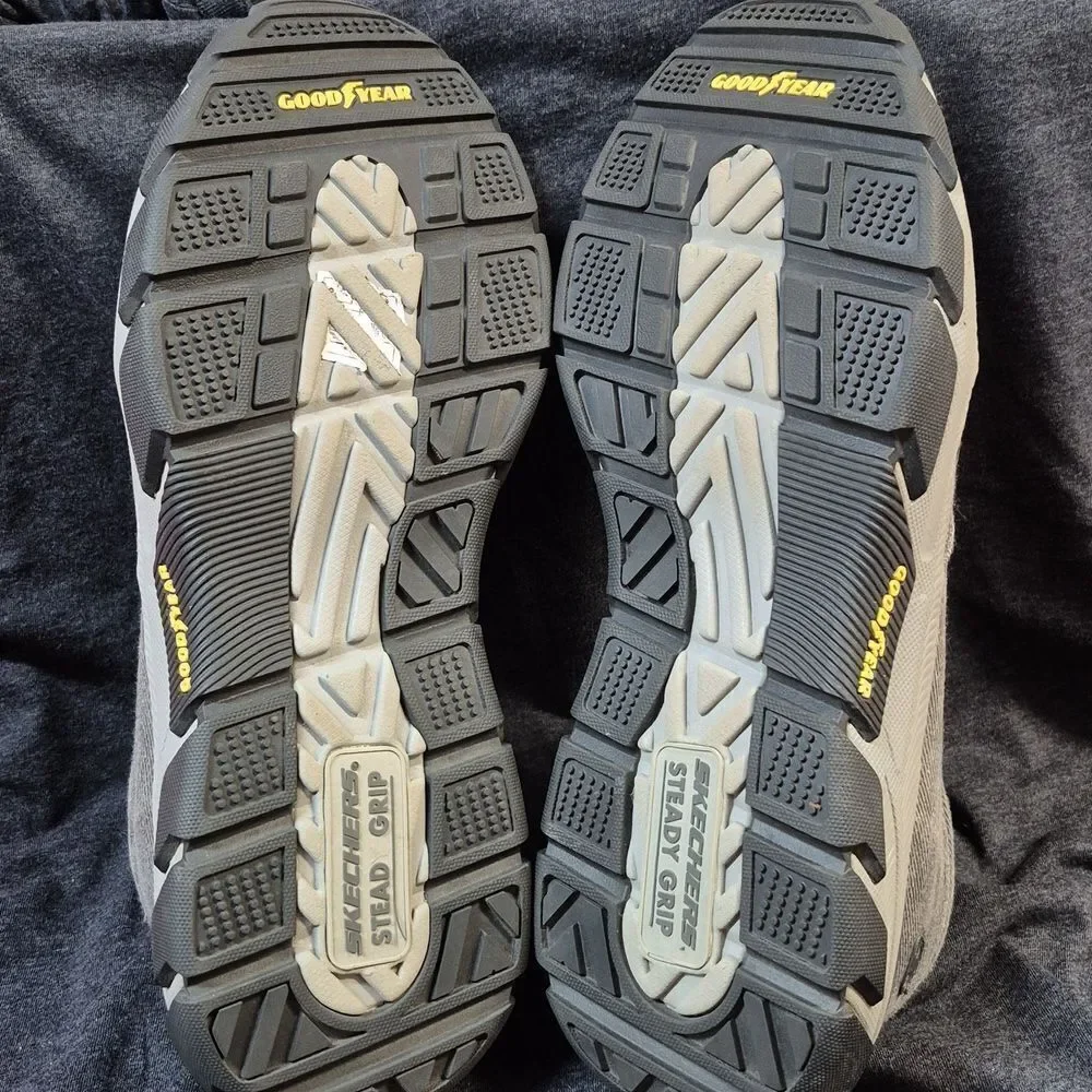 Skechers Men's 11 Charcoal Goodyear Relaxed Fit Pull Ons